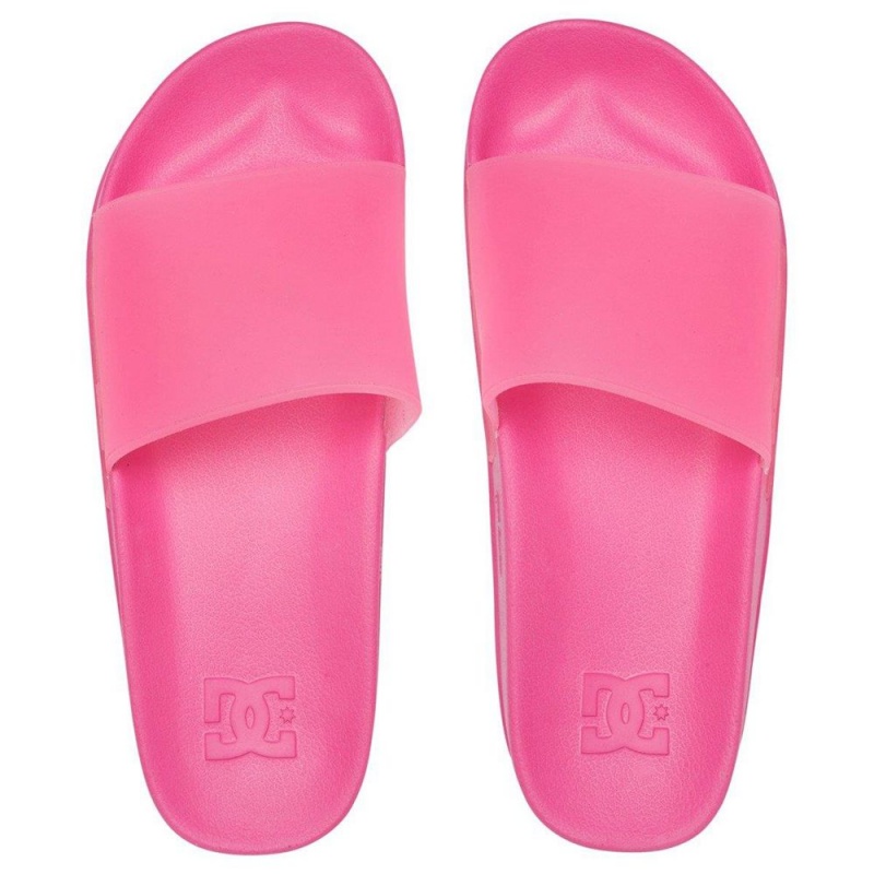 Pink DC Slides Women's Sandals | 07248-AYUH