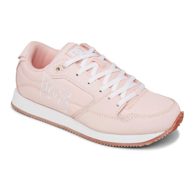 Pink / White DC Alias Women's Trainers | 03521-VYCT