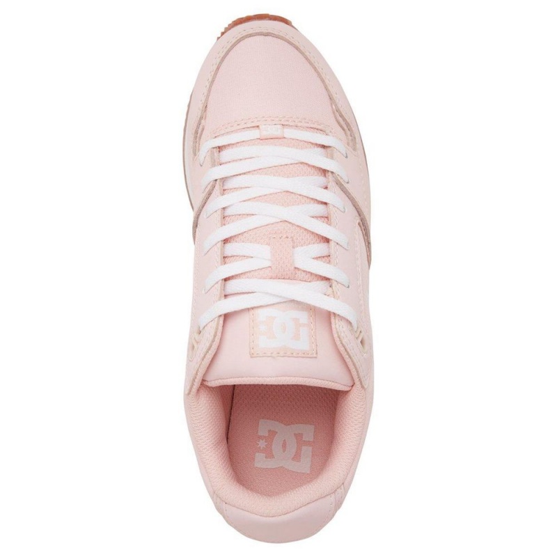 Pink / White DC Alias Women's Trainers | 03521-VYCT