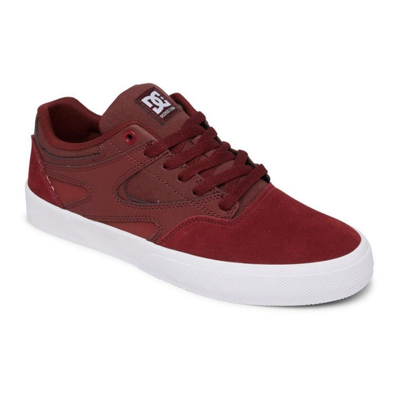 Red DC Kalis Vulc Men's Skate Shoes | 57810-UZFS