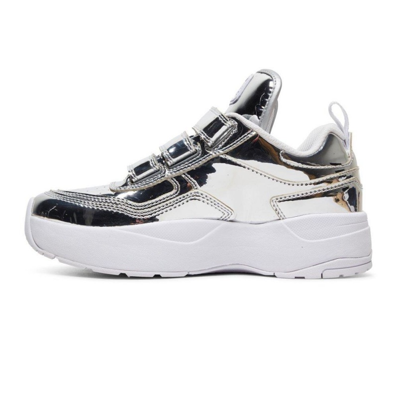 Silver DC E.Tribeka Women's Trainers | 03524-IYGN