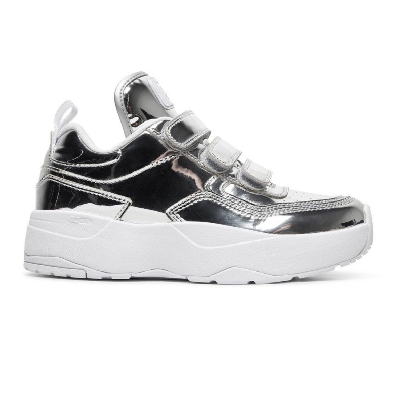 Silver DC E.Tribeka Women\'s Trainers | 03524-IYGN