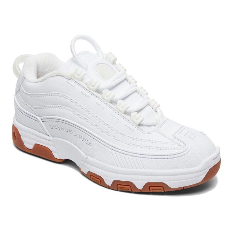 White DC Legacy OG Women's Trainers | 74683-LAVP