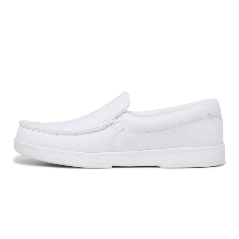 White DC Villain Men's Skate Shoes | 91752-RUAF