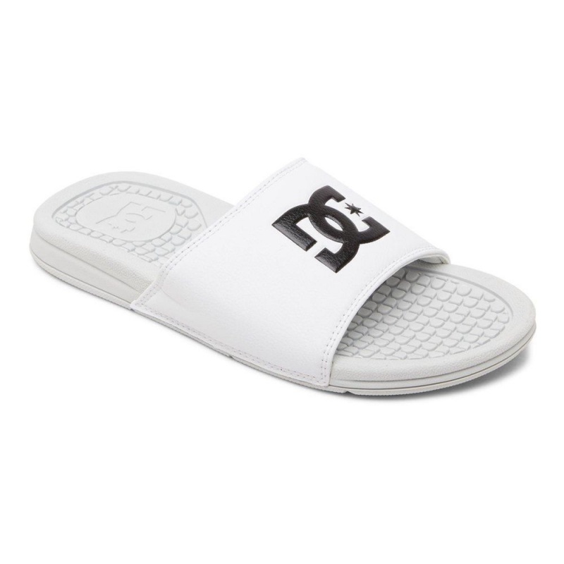 White / Black DC Bolsa Men's Sandals | 34710-TMRA