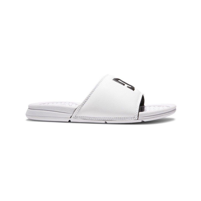 White / Black DC Bolsa Women\'s Sandals | 64359-ULMY