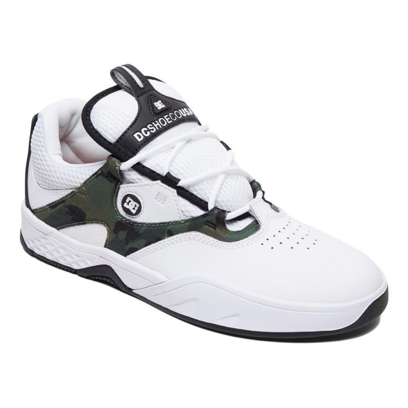 White / Black DC Kalis Men's Trainers | 93720-MEOH