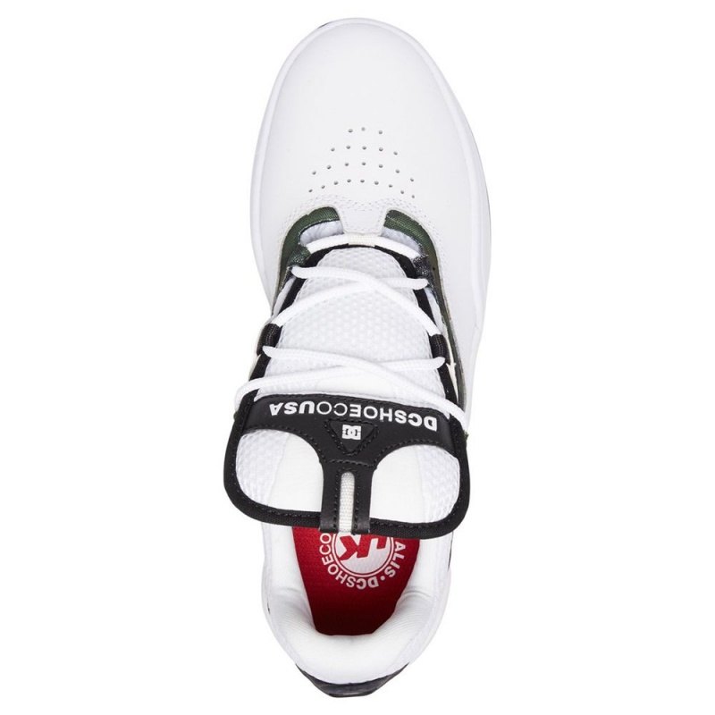 White / Black DC Kalis Men's Trainers | 93720-MEOH