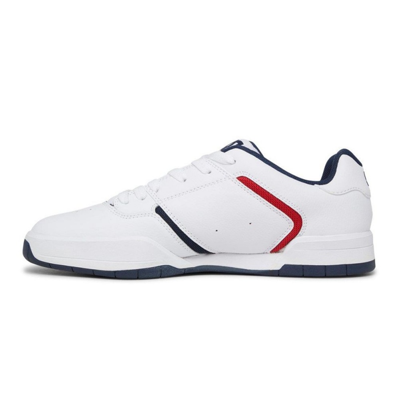 White / Blue DC Central Men's Trainers | 57962-MFVY