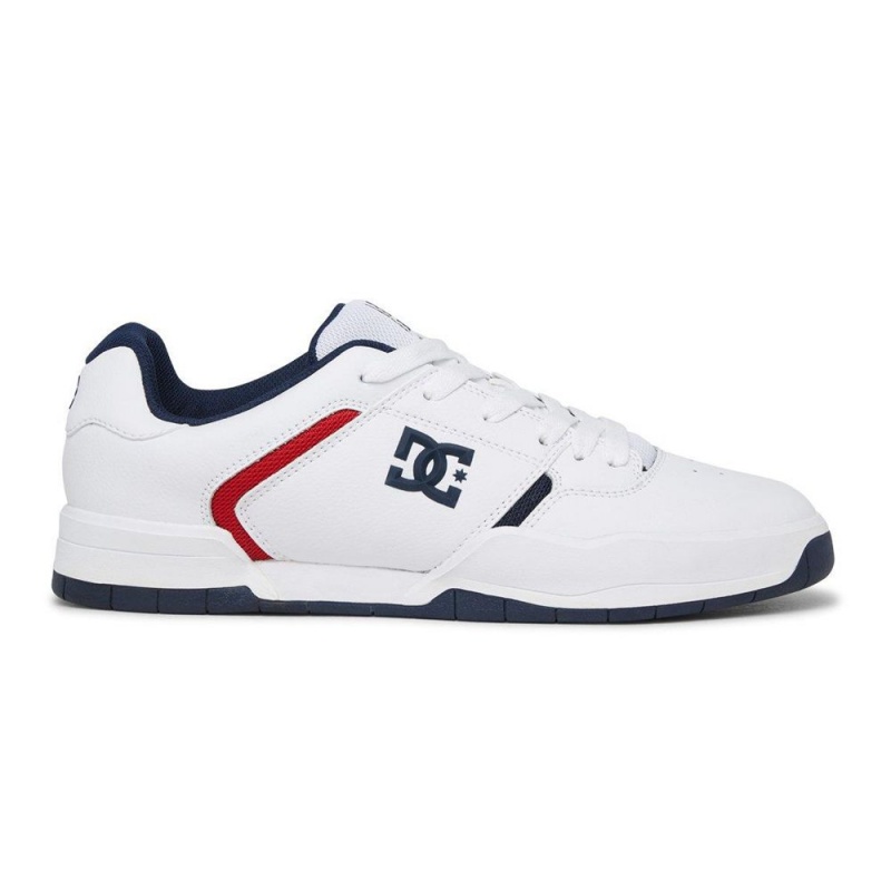 White / Blue DC Central Men\'s Trainers | 57962-MFVY