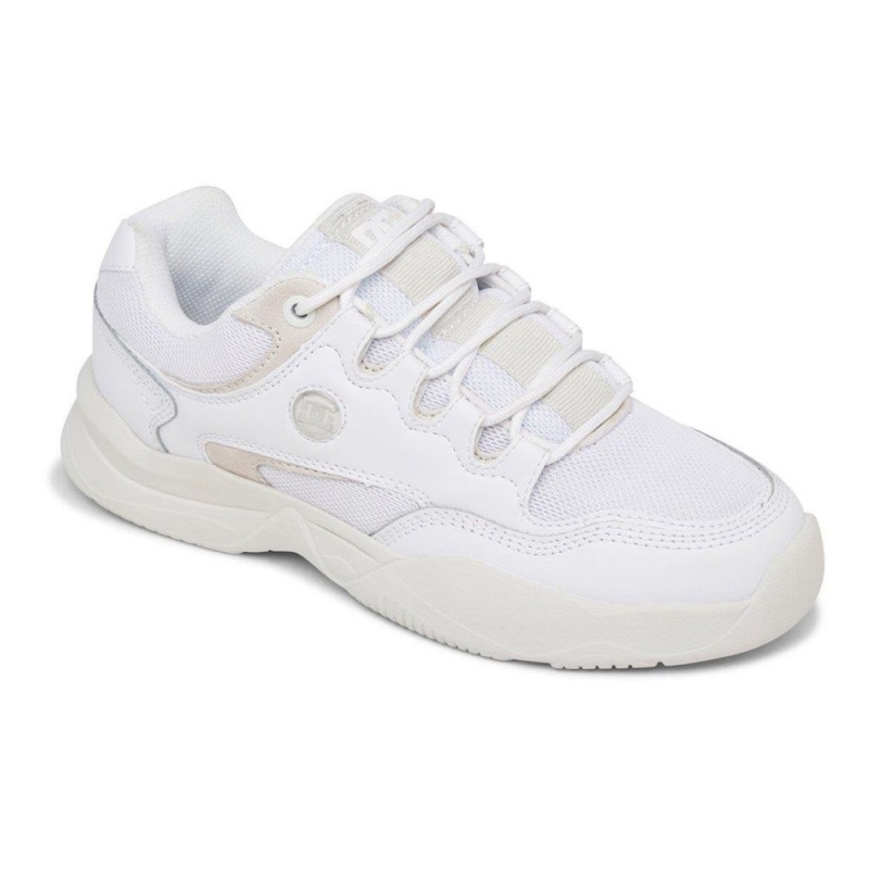 White / Grey DC Decel Women's Trainers | 18402-NTJX