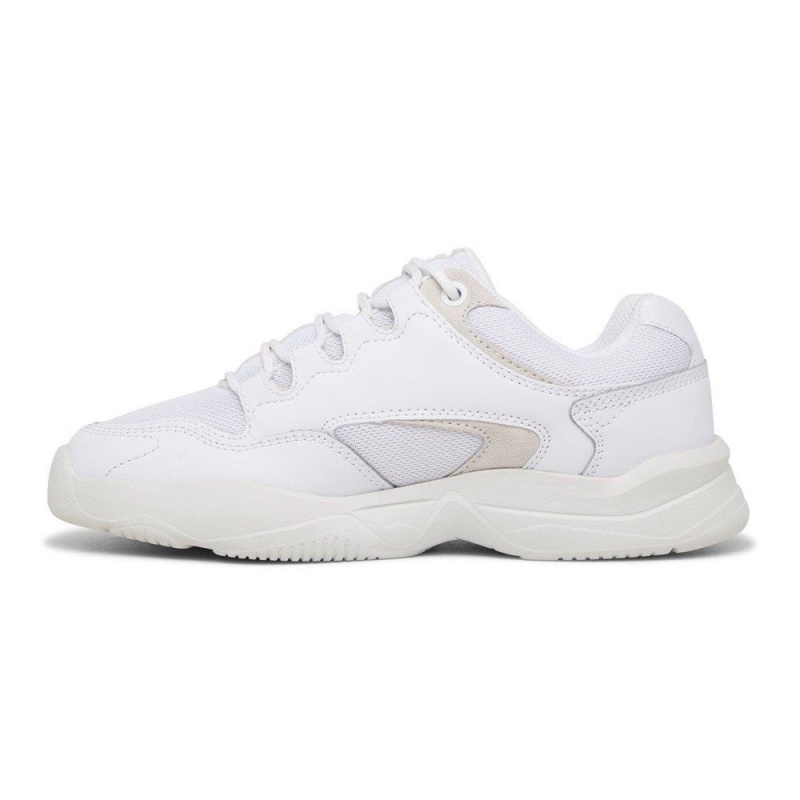 White / Grey DC Decel Women's Trainers | 18402-NTJX