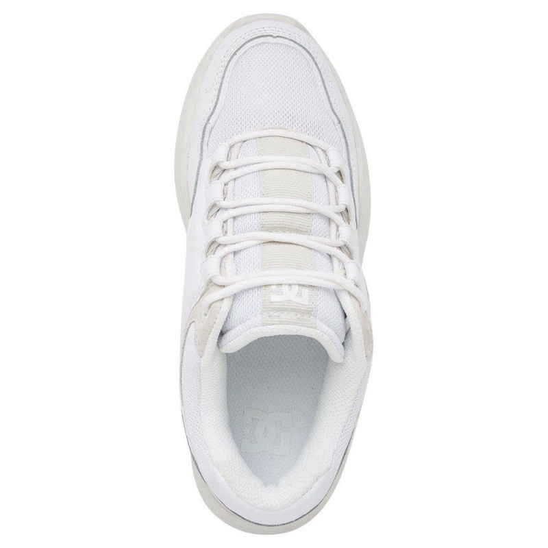 White / Grey DC Decel Women's Trainers | 18402-NTJX