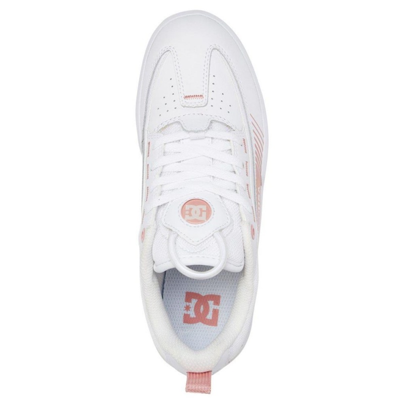 White / Pink DC Legacy 98 Women's Trainers | 41735-BJXK