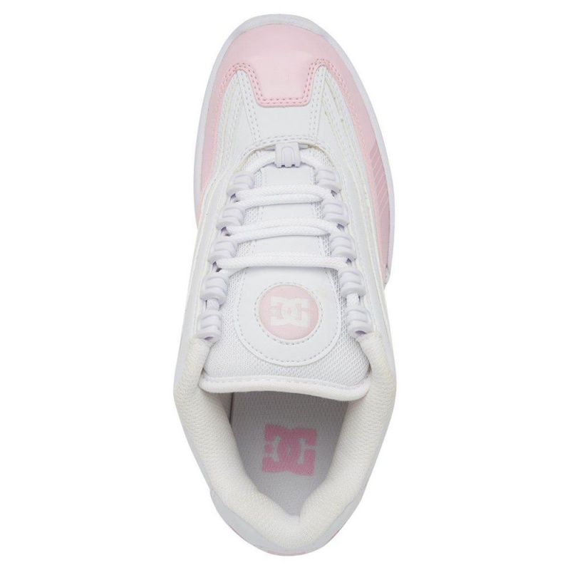 White / Pink DC Legacy Lite Women's Trainers | 36798-JBVZ