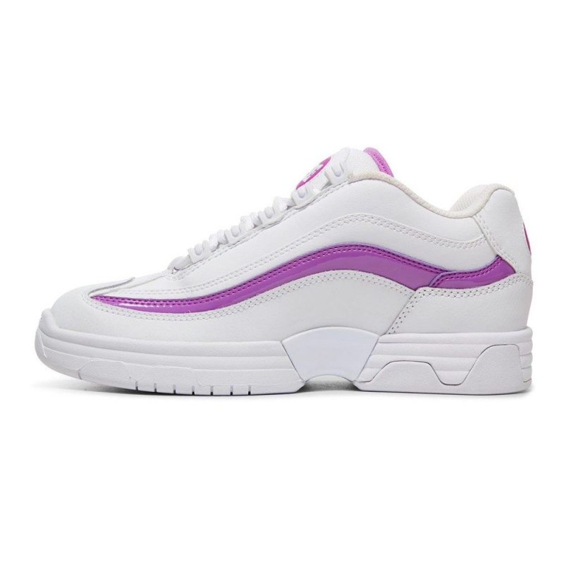 White / Purple DC Legacy Lite Women's Trainers | 79485-SMGH