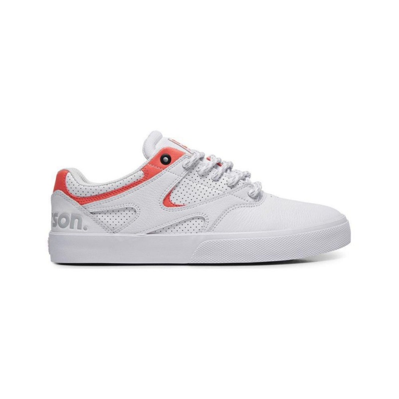 White / Red DC JK X Paterson Men\'s Skate Shoes | 20364-GFBP