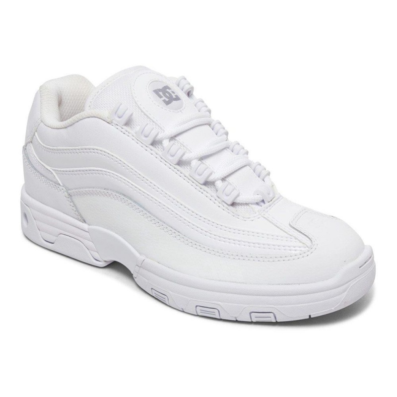 White / Silver DC Legacy Lite Women's Trainers | 10634-ZXHR