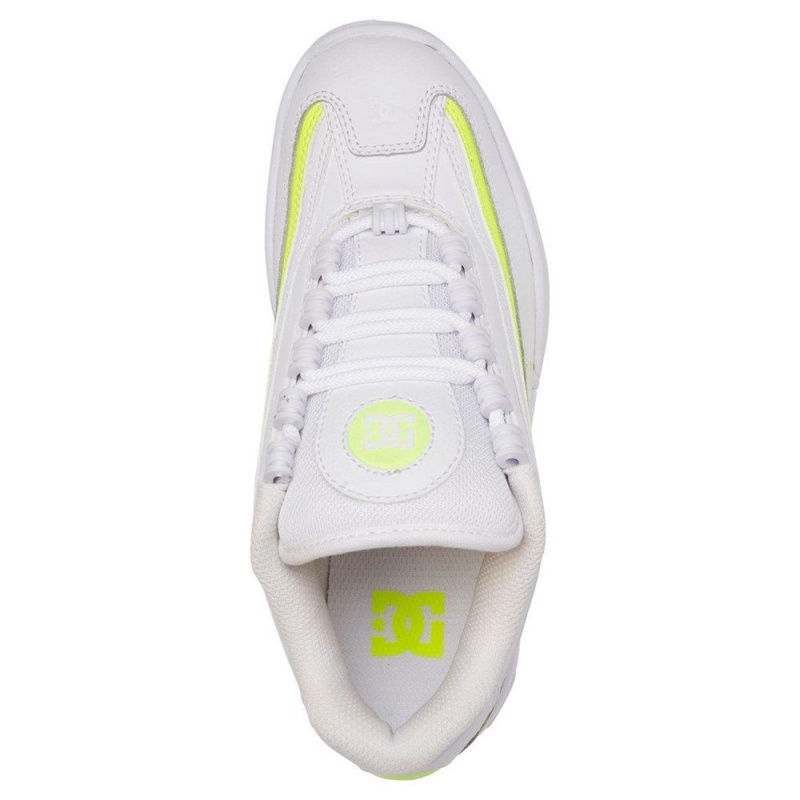 White / Yellow DC Legacy Lite Women's Trainers | 04537-XZYC