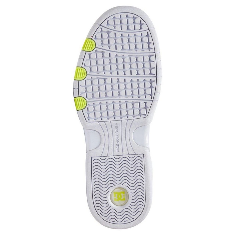 White / Yellow DC Legacy Lite Women's Trainers | 04537-XZYC